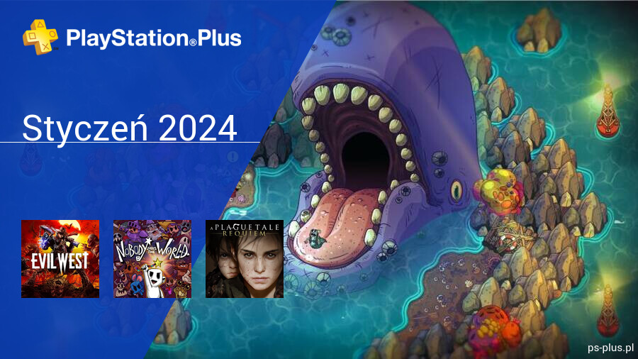 Styczeń 2024 - darmowe gry w PlayStation Plus